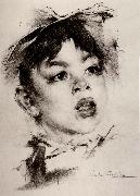 Head portrait of boy Nikolay Fechin